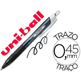 Boligrafo de tinta líquida Uni-Ball Rollerball Jestsream Sport SXN-150 Negro 1 mm (12 Piezas)