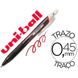 Boligrafo Uni-Ball Jet Stream Sport Sxn-150 Tinta Hibrida Rojo 12 unidades