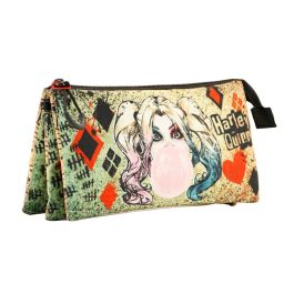 Estuche Portatodo Triple Mad Love DC Comics Harley Quinn Beige Precio: 14.49999991. SKU: B1AQ74HZFK