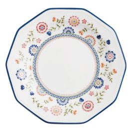 Queen's Plato Postre Cerámico Bengal 20,5 cm Juego de 6 Unidades Loza Vitrificada Apto Lavavajillas y Microondas Apilable Precio: 26.59000047. SKU: S2707181