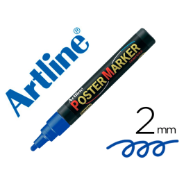 Artline EPP-4 Rotulador Poster Marker Punta Redonda 2 mm Color Azul para Cartelería Precio: 2.6899994. SKU: B137BEWPL6