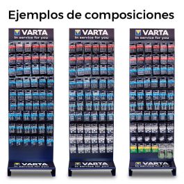 Expositor metalico 66 ganchos varta 60x40x200cm