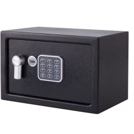 Yale YEC/200/DB2 Caja Fuerte Electrónica con Alarma y Sirena 130dB, Pequeña 8,6L, 20x31x20cm