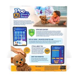 Famosa Oso Poe Cuentacuentos Inteligencia Artificial 30 cm, Crea Historias Únicas Personalizadas, Edad +6 años