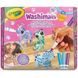 Crayola CRA1738949615601 Juego Creativo Washimals - Set 3 Animales Pastel para Colorear y Lavar - Niños 3+ Años