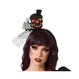 Diadema Halloween Calavera Negro Y Naranja con Sombrero y Tul para Mujer Adulto - Ideal para Fiestas Temáticas Precio: 1.49999949. SKU: B1GJVQQSQ7