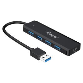 EQUIP HUB USB LIFE A 4 PUERTOS USB 3.2 INCLUYE ADAPTADOR USB-C Precio: 13.50000025. SKU: B14PDY22TS