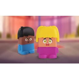 Miniland Juego Emotiblocks 32350 - Figuras para Aprender Emociones con 6 Personajes Intercambiables y Actividades