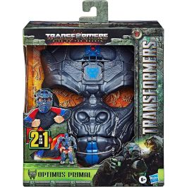 Optimus Primal 2 en 1 Máscara convertible con modo de figurita de 22.5 cm, de 6 años, Transformers: Rise of the Beasts