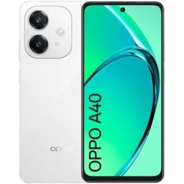 Oppo 110010347453 Smartphone A40 6GB/128GB 6.67" Blanco, Cámara 50MP, 5100mAh 45W SUPERVOOC, 1000 nits, Resistente Militar.