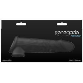 Funda para pene NS Novelties Renegade Negro 19,4 x 3,8 x 6 cm Ø 3,8 cm