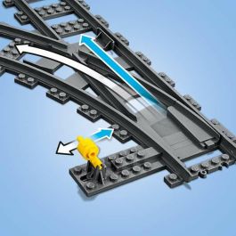 Lego City Cambios de Agujas, Accesorios para Vías de Tren de Juguete, 7 Piezas