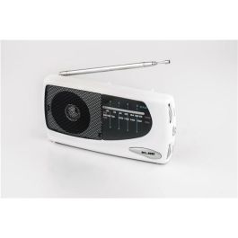 Elbe RF-52-SOB Radio Portátil Blanca AM/FM con Altavoz Integrado para Sobremesa, Fácil Uso y Diseño Elegante