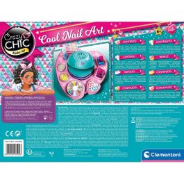 Clementoni Estudio de Uñas Maletín Cool Nail Art con muchos accesorios para niñas a partir de 6 años 38,5x28,5x7,8 cm