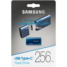 Samsung MUF-256DA/APC Memoria USB-C 256GB USB 3.2 Gen 1, 400MB/s Lectura, Resistente al Agua, Golpes, Rayos X, Mystic Blue