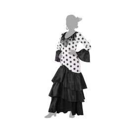 Disfraz Flamenca Sevillana Blanco Negro Mujer Adulto XS-S Disfraz Flamenca Sevillana Blanco Negro Mujer Adulto XS-S