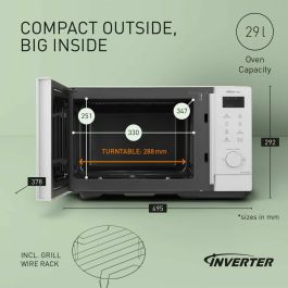 Microondas con Grill Panasonic NN-GD34QWEPG Blanco