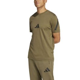 Camiseta de Manga Corta Hombre Adidas JC7921 Marrón claro