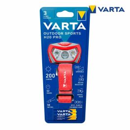 Linterna Frontal - VARTA - Outdoor Sports H20 Pro - 200lm - Regulable - IPX4 - LED rojo - 3 modos de luz - Luz blanca y roja - 3 Pilas AAA incluidas Precio: 40.49999954. SKU: S7812589