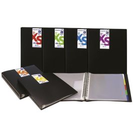 Grafoplás Carpeta 20 Fundas Espiral A4 Extraíbles Calidad Extra 5 Separadores Pp Translúcido Rígido In & Out Negro Precio: 6.50000021. SKU: B13M6HTCNC
