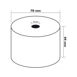 Rollo Sumadora Q-Connect Electro 44 mm Ancho X 70 mm Diametro Sin Bisfenol A 10 unidades