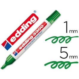 Rotulador Edding Marcador 3300 N.4 Verde Punta Biselada Recargable 10 unidades Precio: 25.5899996. SKU: B12VYN3AGA