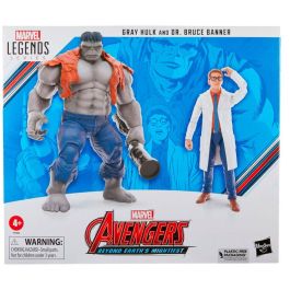 HASBRO Figuras Gray Hulk & Dr. Bruce Banner Beyond Earths Mightiest Avengers Marvel 15cm Articuladas con Accesorios