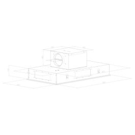 Cecotec Campana Convencional Integrable Bolero Flux TIR 908000 Blanco Cristal 90cm A++