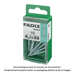Fadix Tornillo Rosca Chapa Autotaladrante CR para Metal - Medidas 4,2x38mm - Caja de 10 Unidades para Fijación Profesional y Duradera