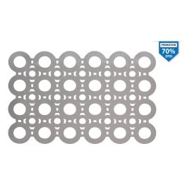 Individual PVC Plata 45x30 cm - Inde (24 Unidades) Precio: 21.49999995. SKU: B16DJGRTVT