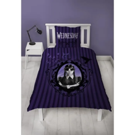 Wednesday WED3700891712460 Juego de Cama Reversible Microfibra Funda Nórdica 140 x 200 cm Funda Almohada 63 x 63 cm