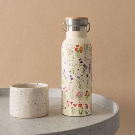 ERIK Botella de Acero Inoxidable Wild Flowers 500ml con Tapón Hermético