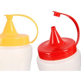 Kinvara Bote Plástico para Salsas 700 ml, Surtido Colores (Blanco, Mostaza, Rojo), 7x24.7x7.5 cm (24 Unidades) Kinvara Bote Plástico para Salsas 700 ml, Surtido Colores (Blanco, Mostaza, Rojo), 7x24.7x7.5 cm (24 Unidades)