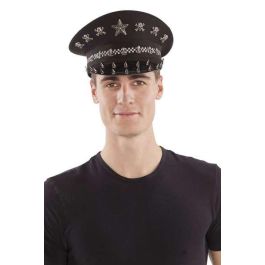 My Other Me Gorra Plato de Policía para Adulto, Talla 58, 100% Poliéster, Multicolor