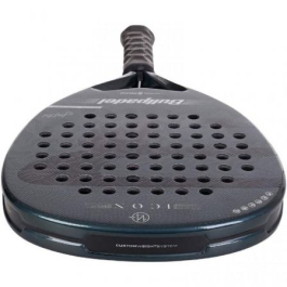 Bullpadel PAD ICON 25 Pala de Pádel Juan Martín Díaz Icon 2025 Negra - para Adulto Experto de Ataque, Carbono 12k Multieva