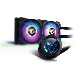 GIGABYTE AORUS WATERFORCE X 240 All-in-one Liquid Cooler con Pantalla LCD Circular Negro