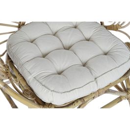 Sillón de jardín DKD Home Decor Blanco Marrón 75 x 50 x 90 cm 80 x 66 x 89 cm 84 x 70 x 90 cm