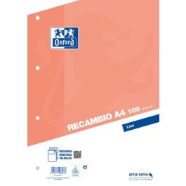Oxford Recambio Classic 100H A4 Sueltas 90 gr Liso 4 Taladros Naranja - Papel OptikPaper Precio: 3.50000002. SKU: B1DL89ZE4A