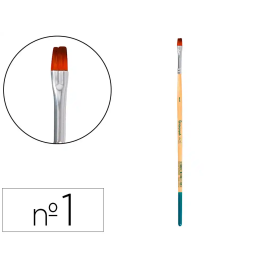 Liderpapel Pincel N 1 Punta Plana Pelo Sintético Certificado FSC para Acrílica y Acuarela Precio: 13.8545. SKU: B15WG38SFD