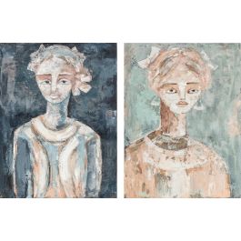 DKD Home Decor Cuadro Colonial Azul Verde 90 x 120 x 4 cm (2 Unidades) Precio: 159.78999971. SKU: S3038895