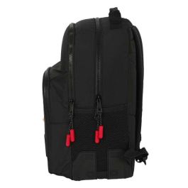 Mochila Escolar Paul Frank Campers Negro (32 x 42 x 15 cm)