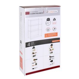 Estantería de Metal 4 Niveles 52x34x86 cm - Confortime (2 Unidades)