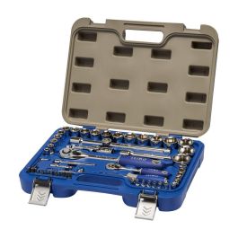 Irimo 129-58-4 Juego de Llave de Carraca y Vasos Hexagonales 1/2" y 1/4", 58 Piezas, Metálico Precio: 84.7899998. SKU: S7918425