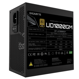 Gigabyte UD1000GM unidad de fuente de alimentación 1000 W 20+4 pin ATX Negro Gigabyte UD1000GM unidad de fuente de alimentación 1000 W 20+4 pin ATX Negro