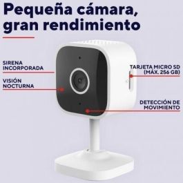 Trust Cámara Vigilancia IPCam 2900 Wifi con Alarma Sonora Negra