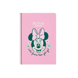Safta Cuaderno espiral Folio 80h 60gr Cuadro 4 mm Tapa Extradura Minnie Mouse Minty Precio: 8.2764. SKU: B193FD92K2