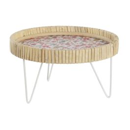 Bandeja de Aperitivos DKD Home Decor 26 x 26 x 14,5 cm Natural Metal Madera MDF Shabby Chic Precio: 8.49999953. SKU: S3040304