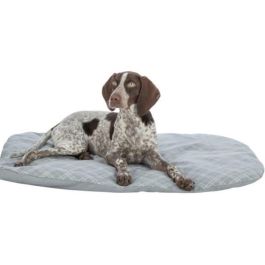 Trixie TRI1741675821990 Colchón Farello de Felpa y Tela, 60x50 cm, Blanco/Gris