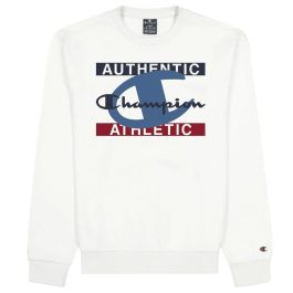 Sudadera sin Capucha Hombre Champion Authentic Athletic M Blanco