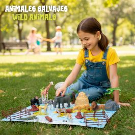 Set de Animales Salvajes Colorbaby Plástico 15 x 10 x 8 cm (4 Unidades)